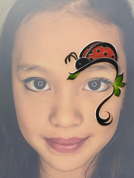 Ladybug Face Paint Design