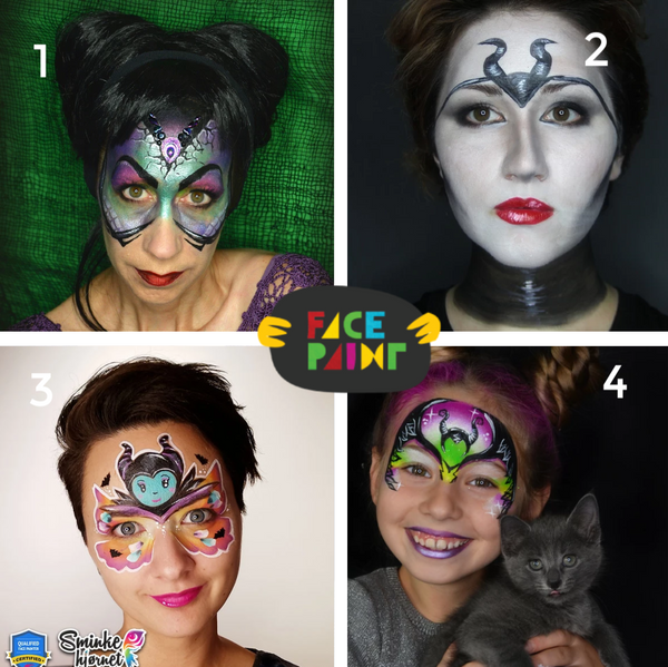 Maleficent Face Paint Designs