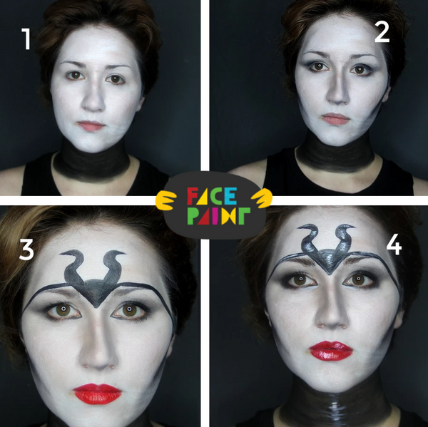Full Face Maleficent Face Paint