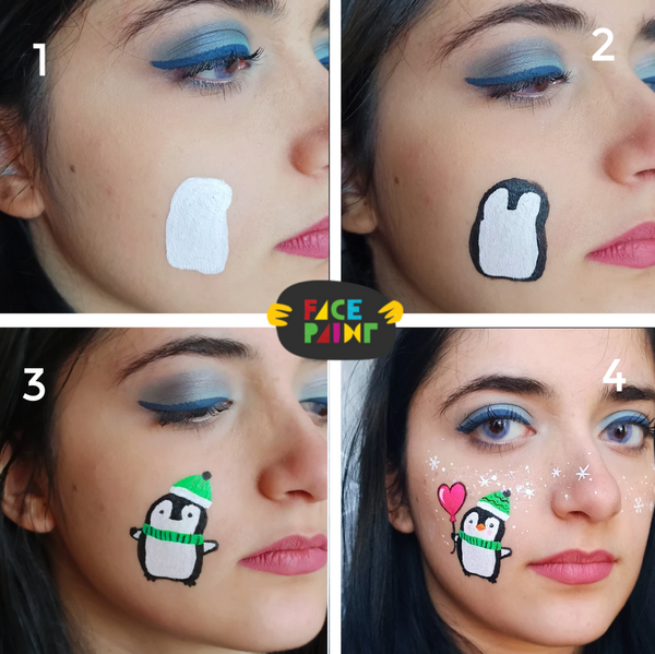 easy face painting cheek