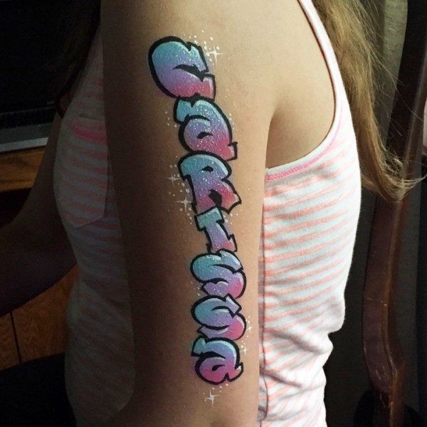 Personalized Graffiti Arm Design