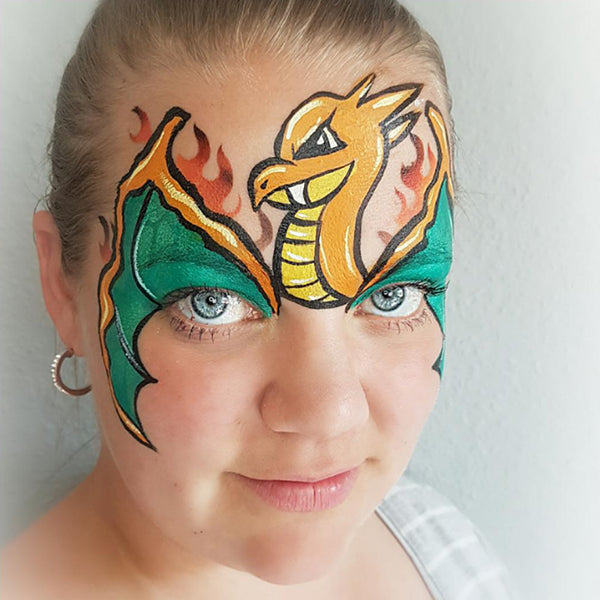 Pokémon "Charizard" Face Paint by Linnéa Önnerby Novak