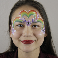 Rainbow Princess Face Paint