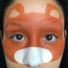 Tiger Face Paint Step 1