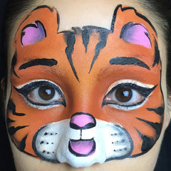 Tiger Face Paint Step 6