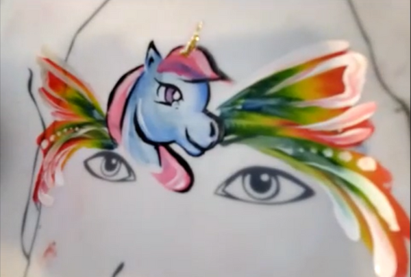 Unicorn Face Paint Design