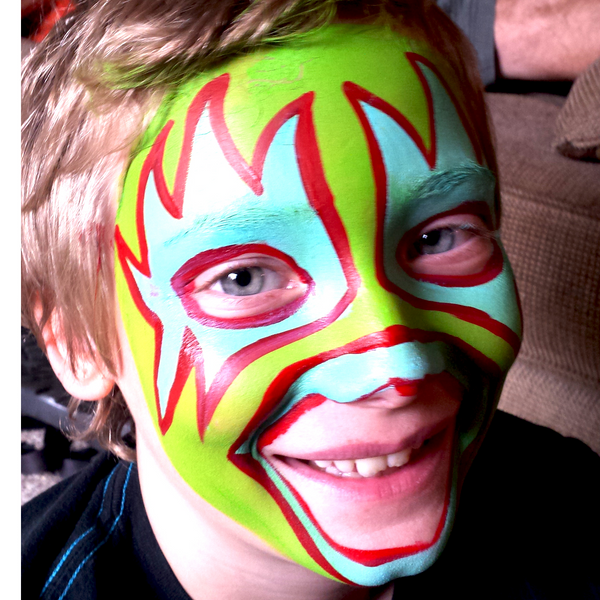 Wrestling Mask Face Paint