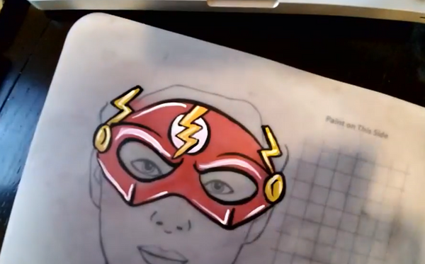 Flash Face Paint Design