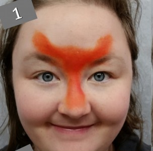 Fox Face Paint Design