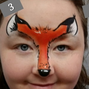 Fox Face Paint Design