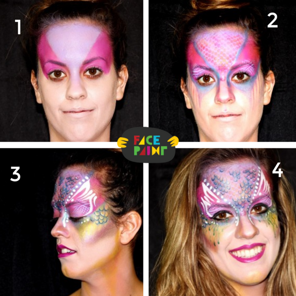 Mermaid Face Paint Design