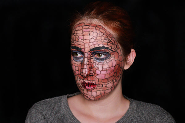 Mosaic Face Paint Design