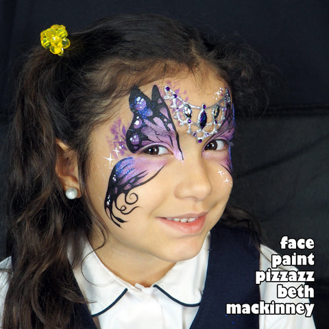 dark fairy face paint