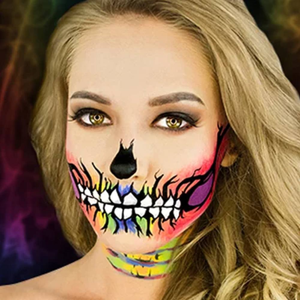 Woochie Water Activated Makeup  Kit Rainbow Skull  