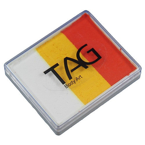 TAG Face Paint Base Blender Split Cakes - Tiger (1.76 oz/50 gm)