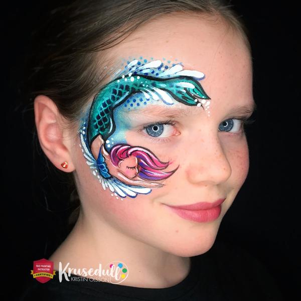 mermaid face painting