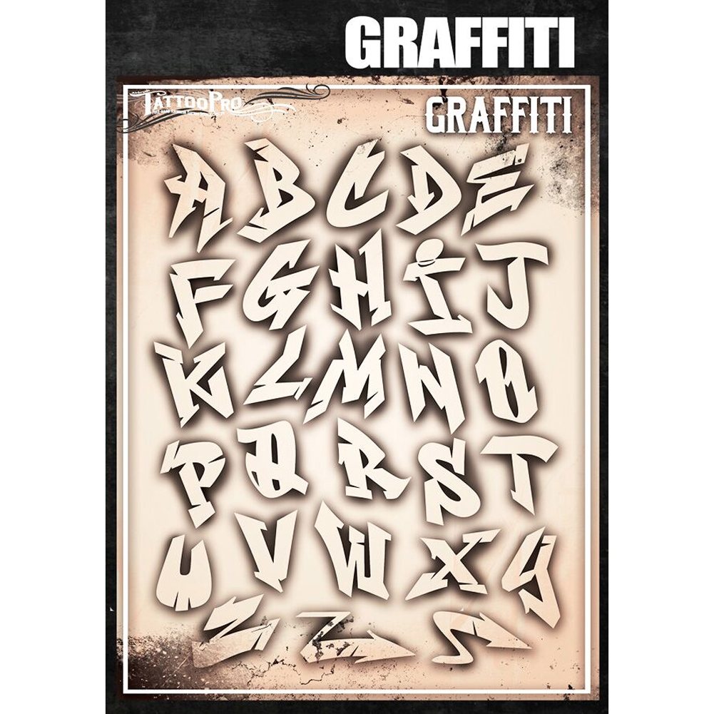 stencil graffiti letters