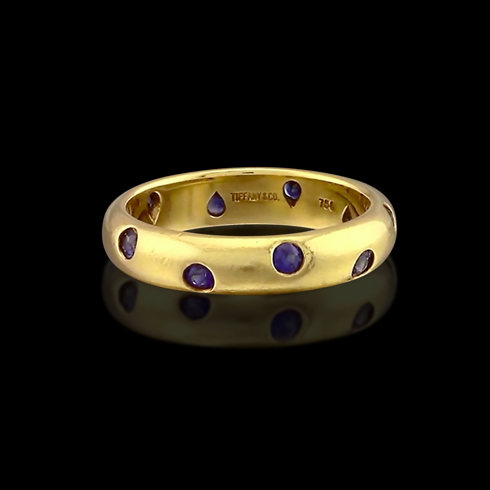 Co. 18k Etoile Sapphire Band Ring 