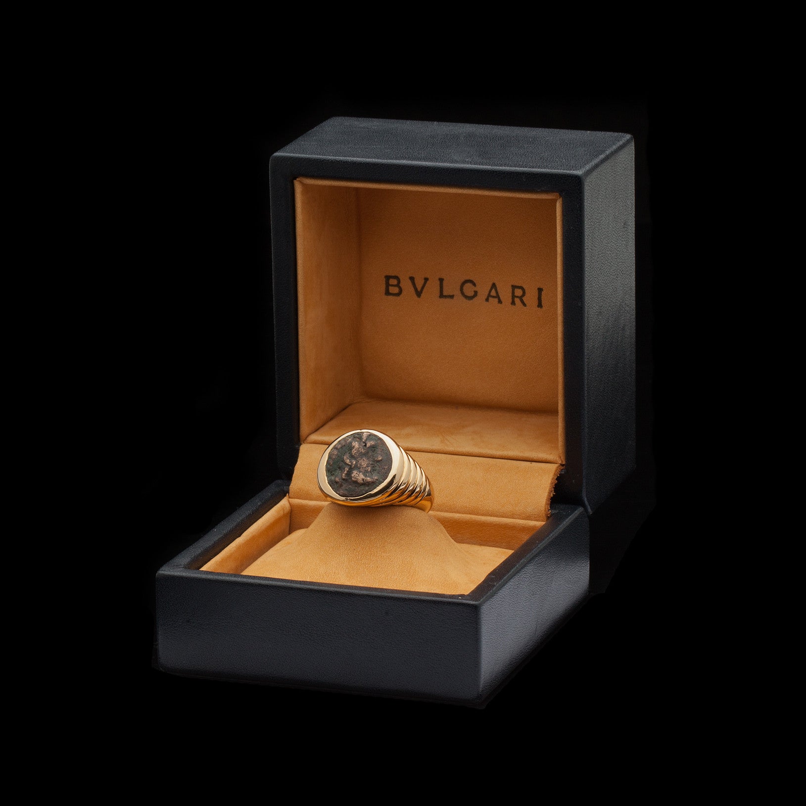 bulgari roman coin ring