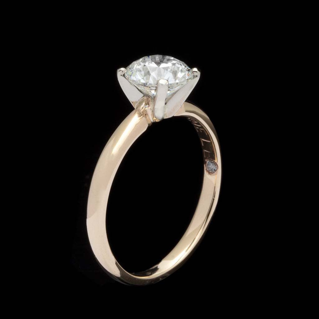 1.28ct Round Brilliant Cut Yellow Gold Solitaire Ring - 66mint Fine ...