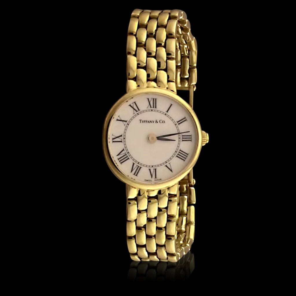 tiffany and co gold watch