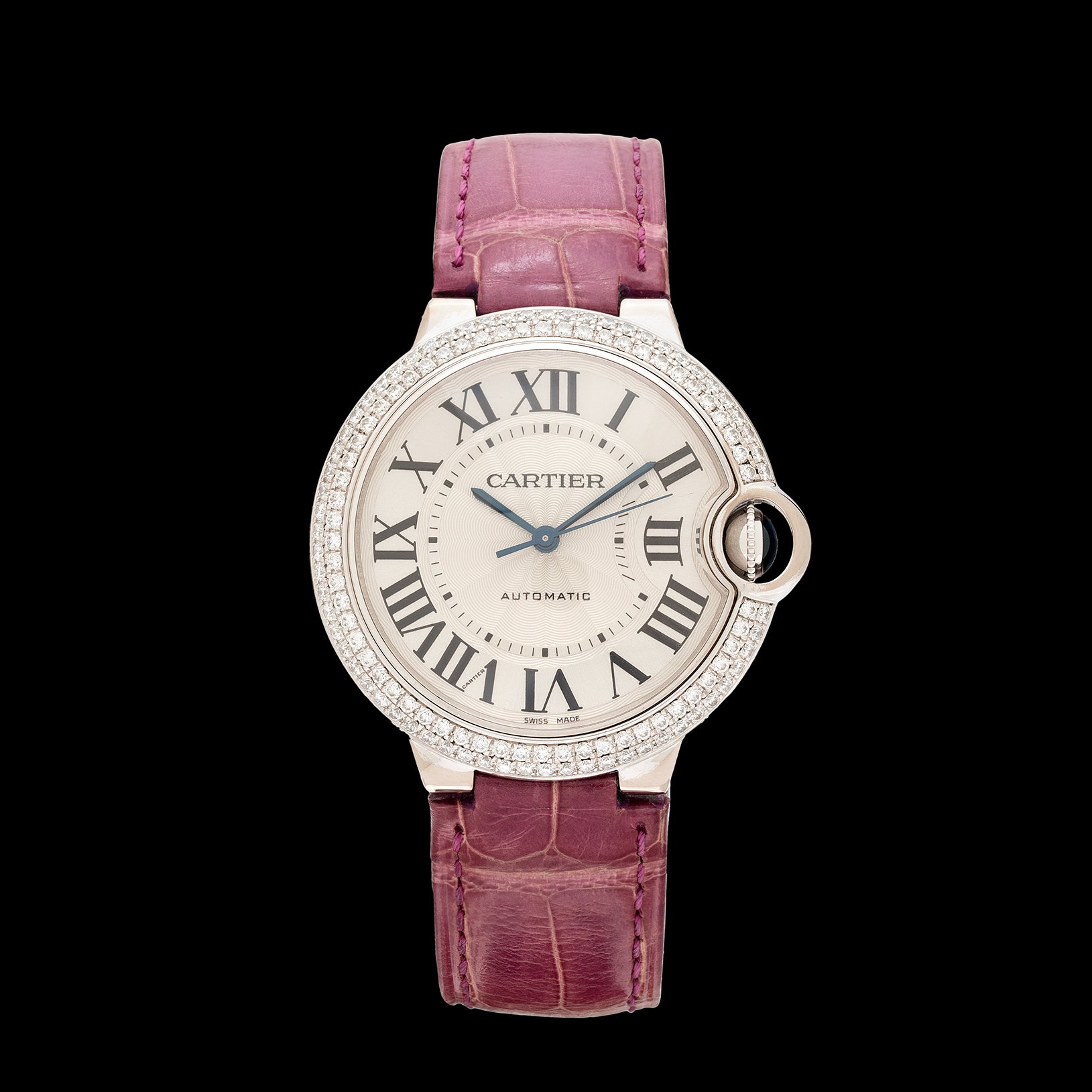 cartier ballon bleu 36mm leather strap