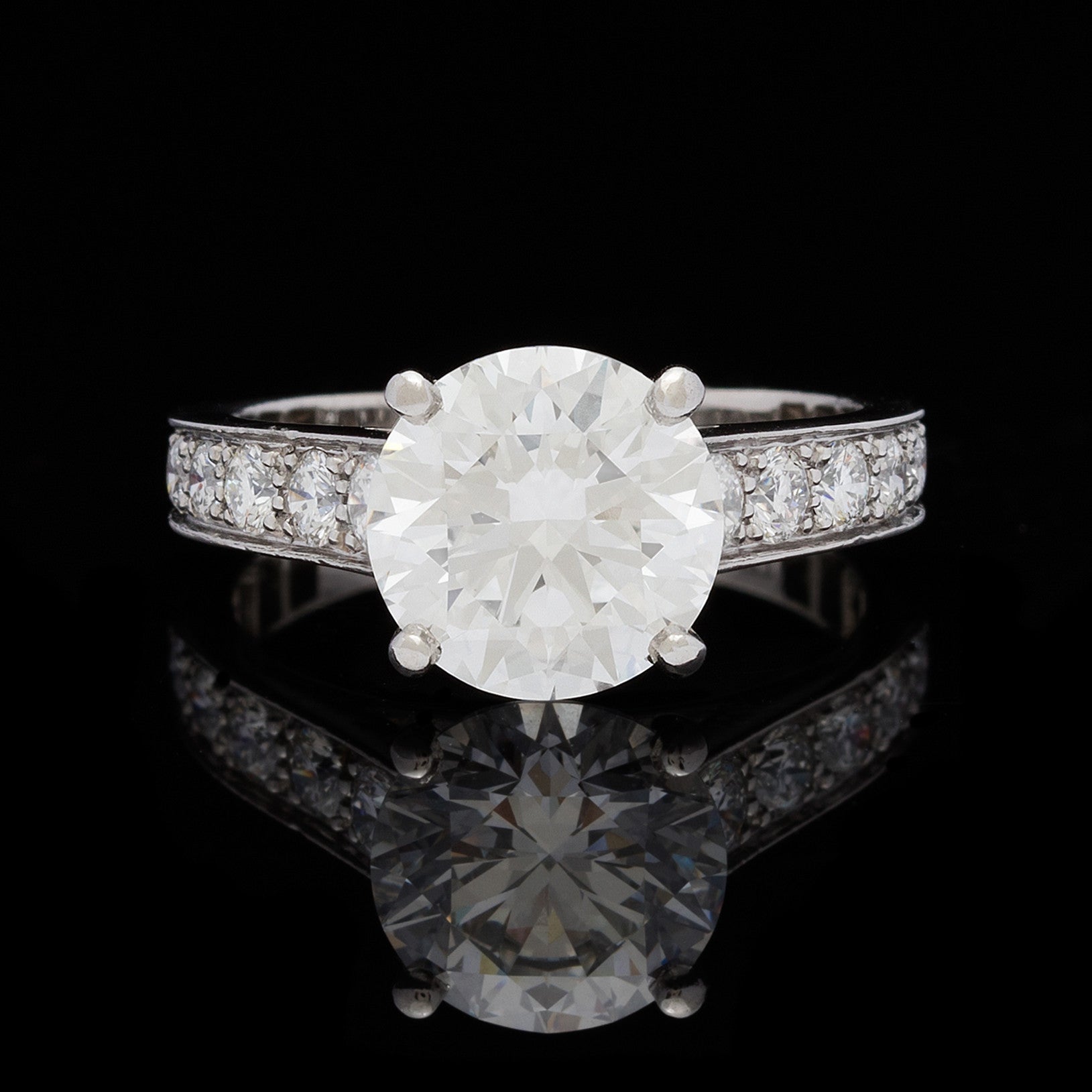 cartier 1895 diamond platinum engagement ring