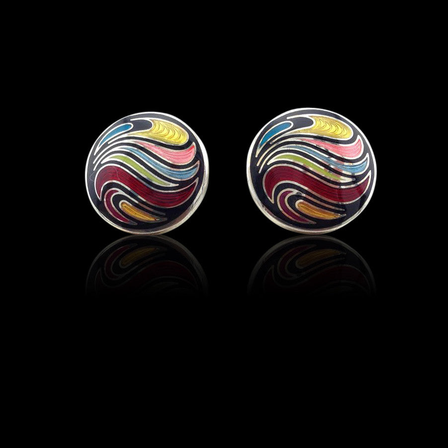 Duchamp London Enamel and Sterling Silver Cufflinks - 66mint Fine ...