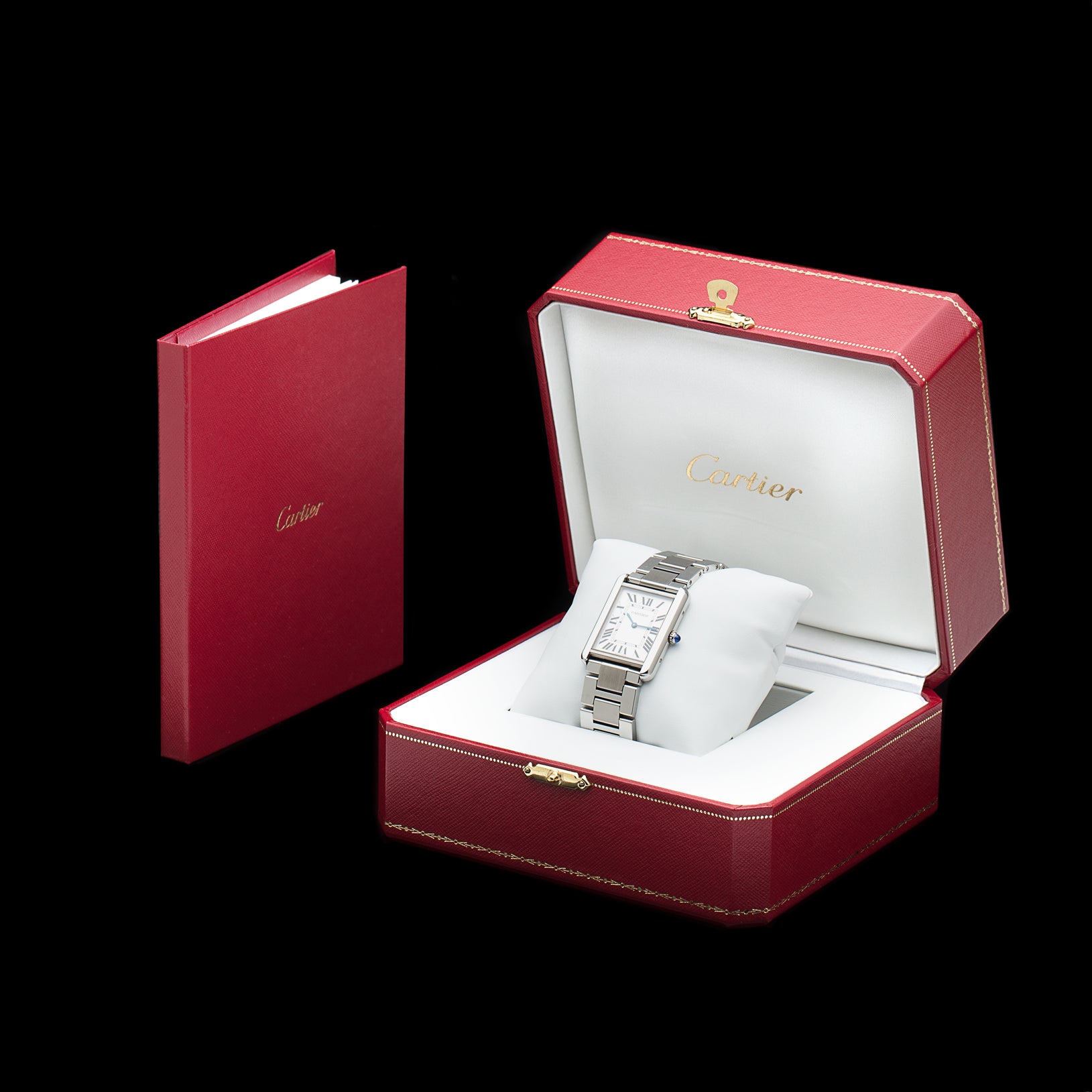 cartier tank watch box