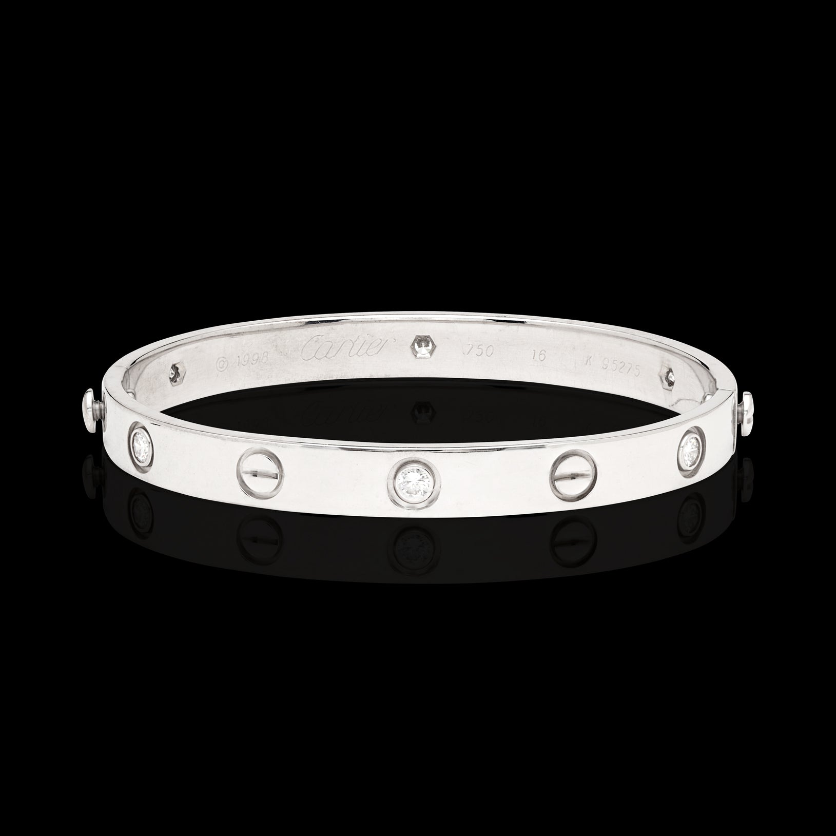 cartier love bracelet six diamonds