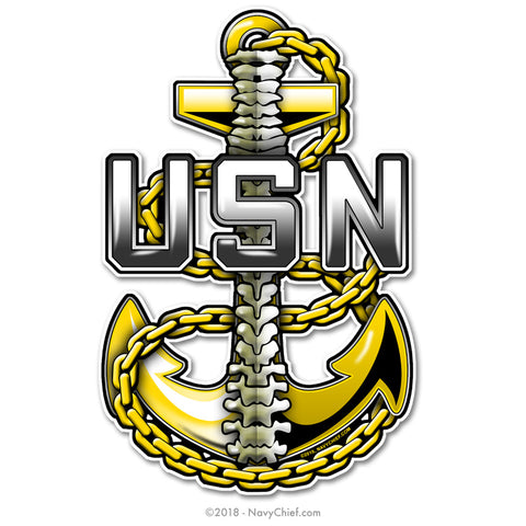 U.S. Navy Stickers - I Love My Sailor, I Love My Chief, CPO Skull ...