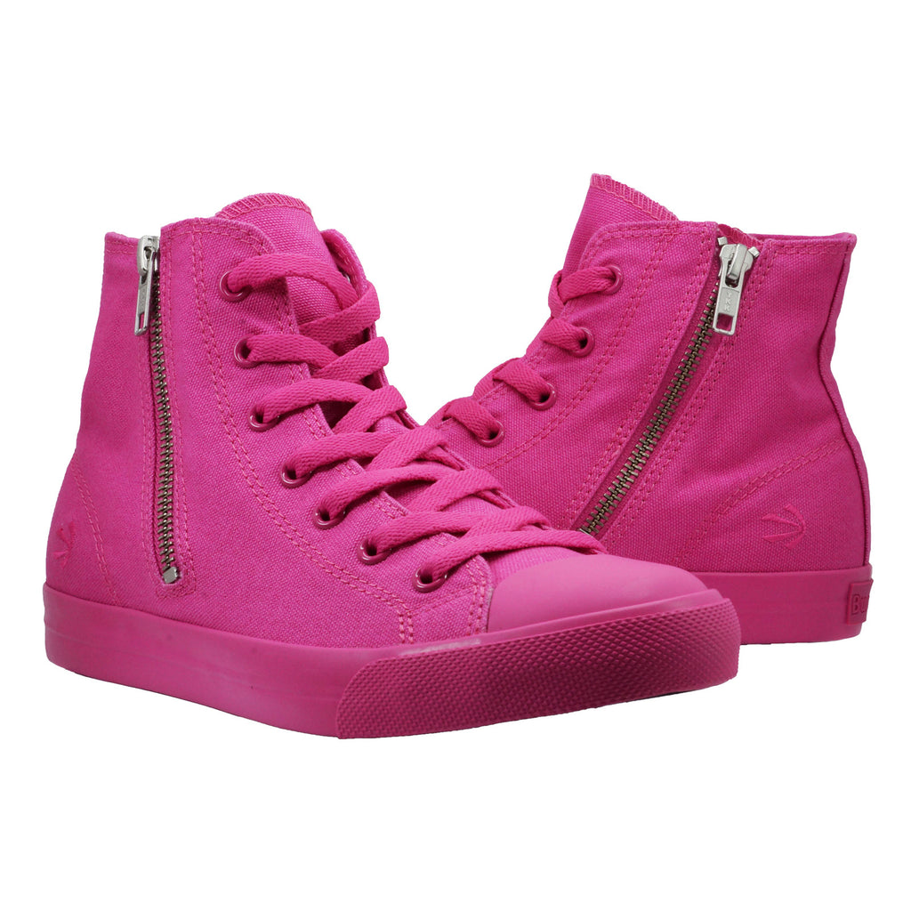 zip up high top sneakers