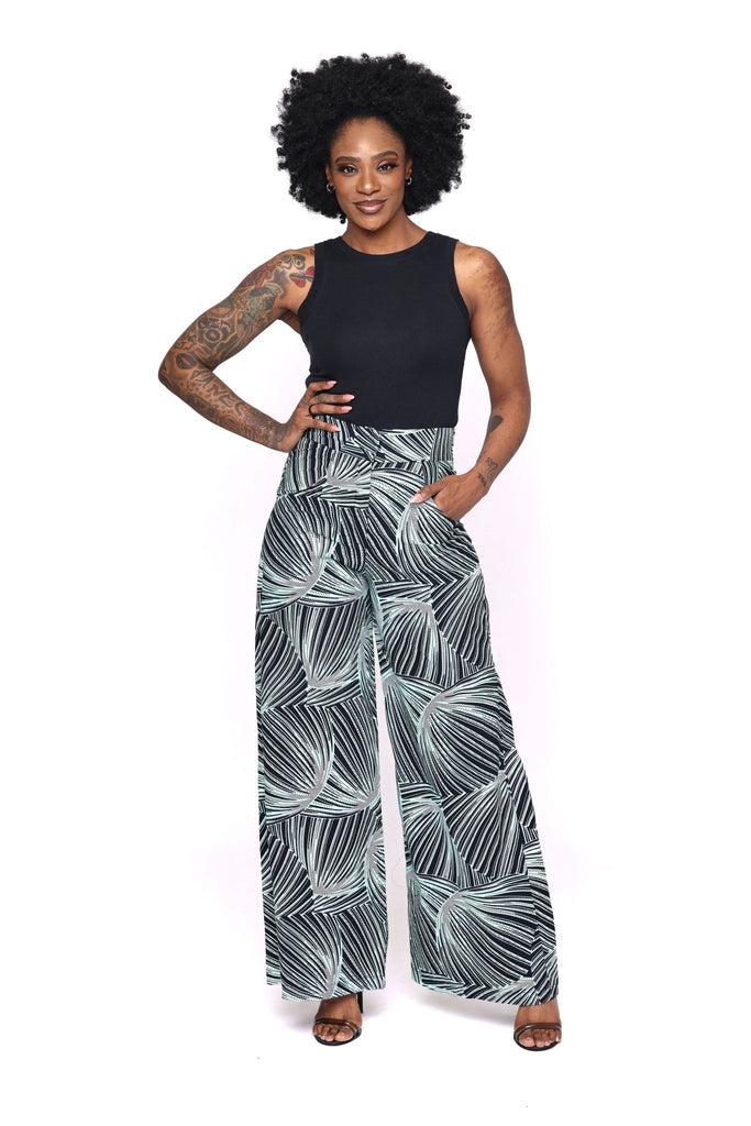 African print trousers Dihya with elastic waistband – ALLEON