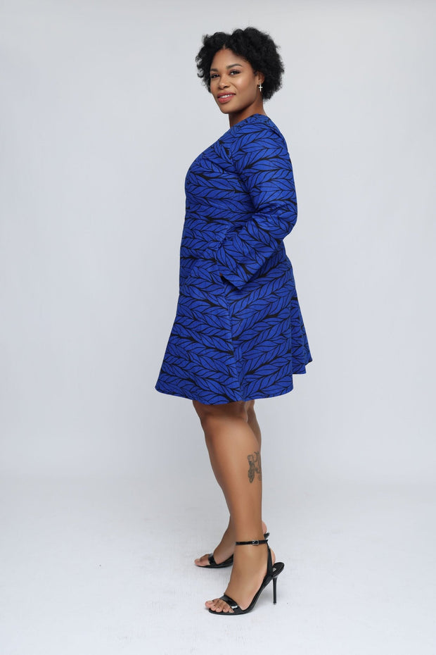 Adia African Print Dress (Wrap Dress)