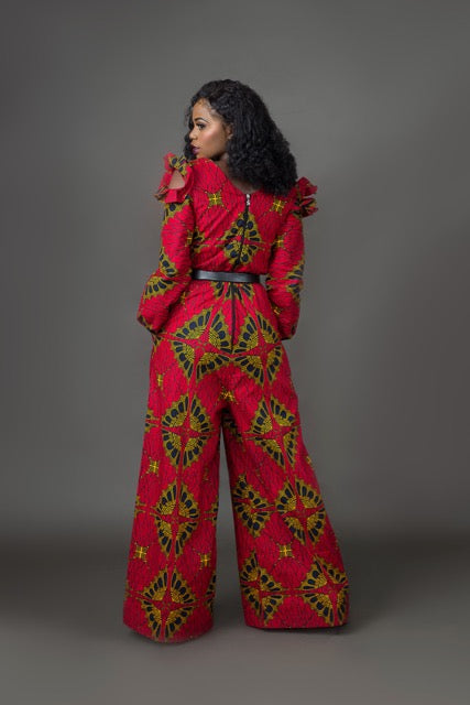 african fabric jumpsuit