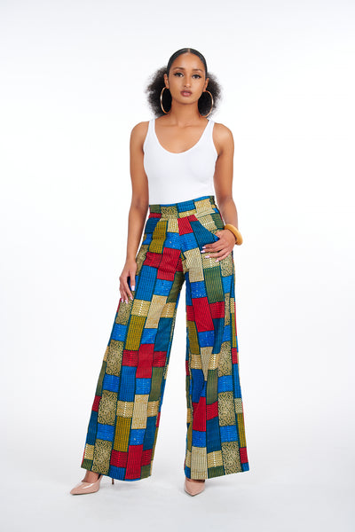 african print trousers for ladies