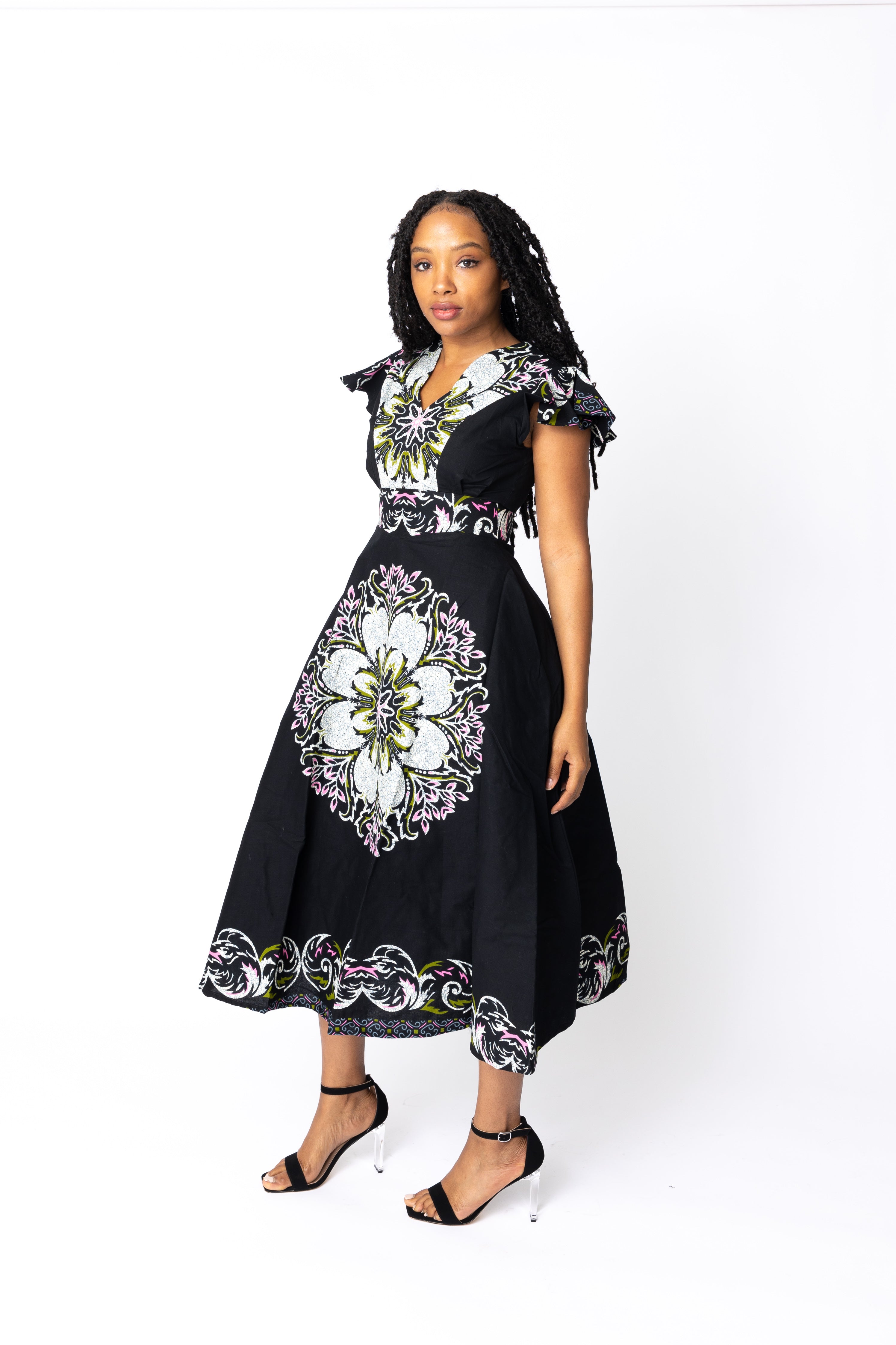 Romoke African Print Dress