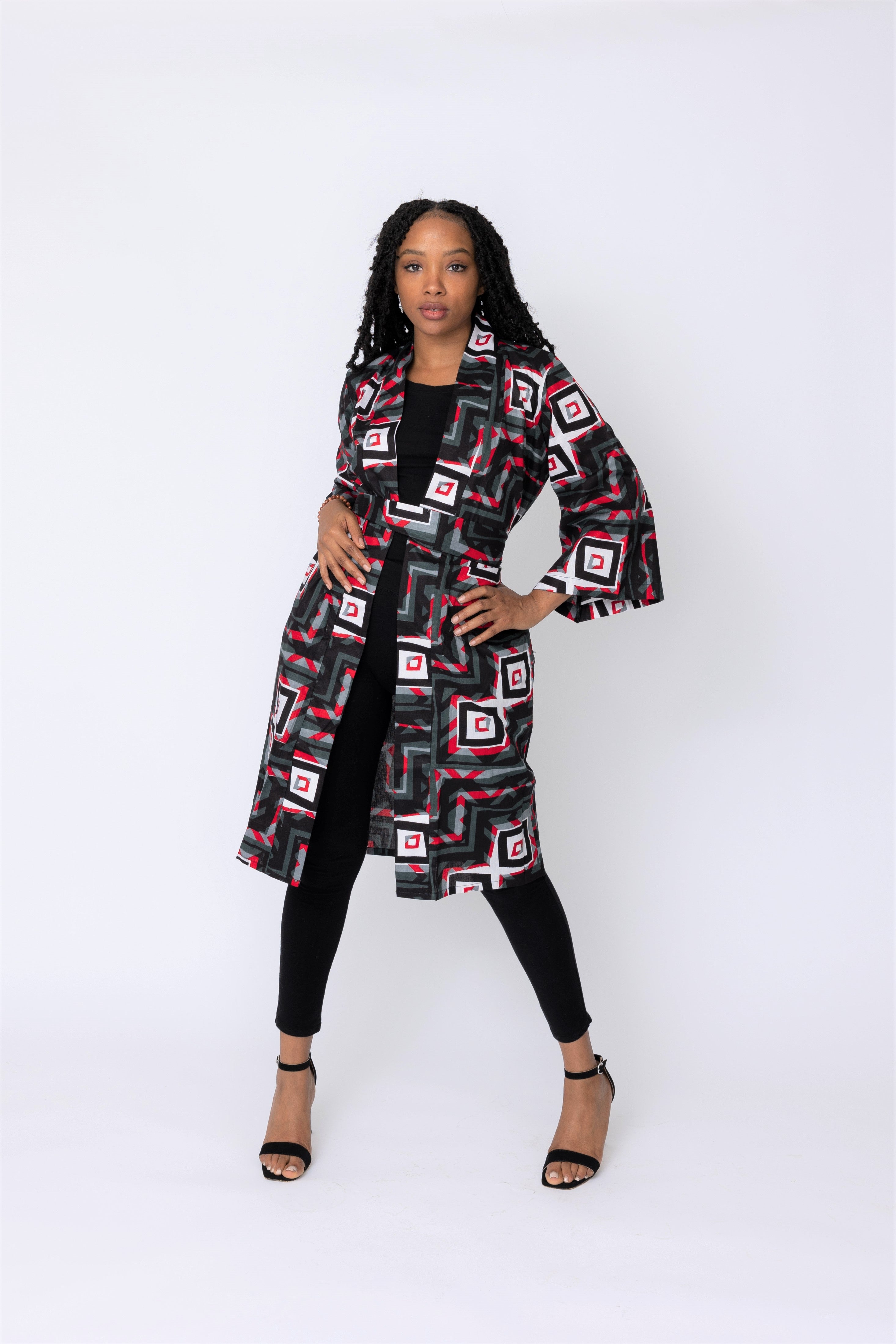 Bantefa African Print Kimono