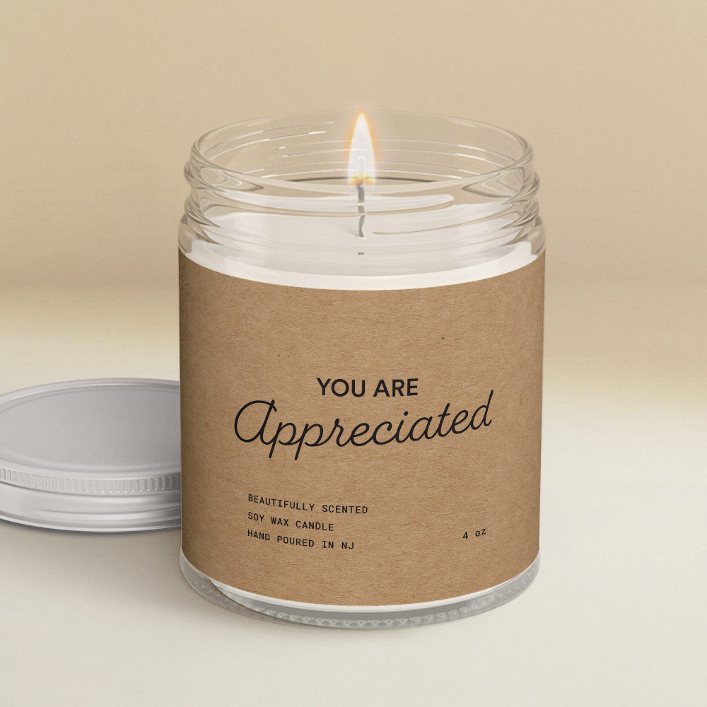 You Are Appreciated Candle