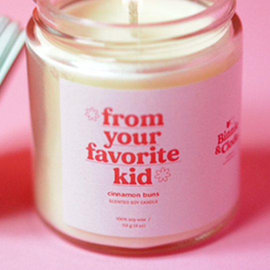 From Your Favorite Kid Candle