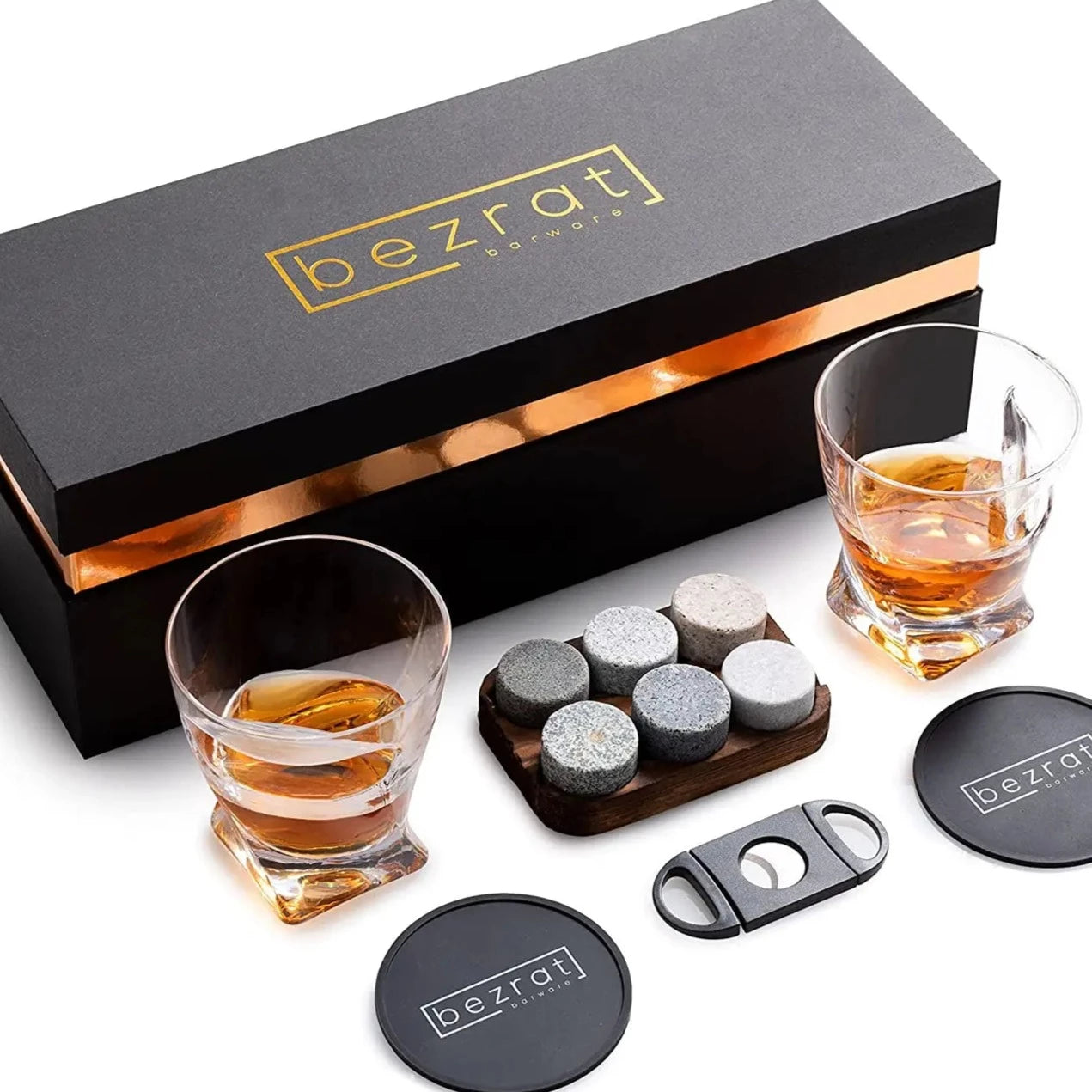 Whiskey Glasses and Accessories - 12 Set