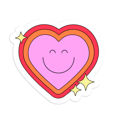 Happy Heart Sticker