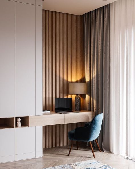 Wood slat wall