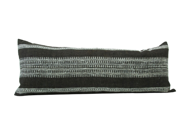 Dark Brown extra long lumbar pillow