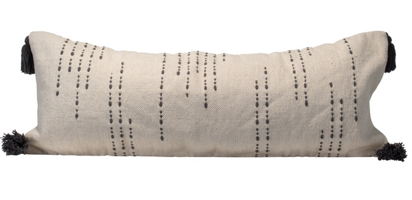 Hand Woven Decorative Rectangular Cotton Pillow