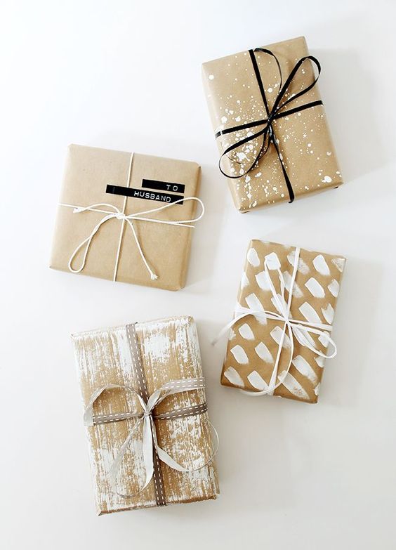 Craft Paper Gift Wrapping Ideas