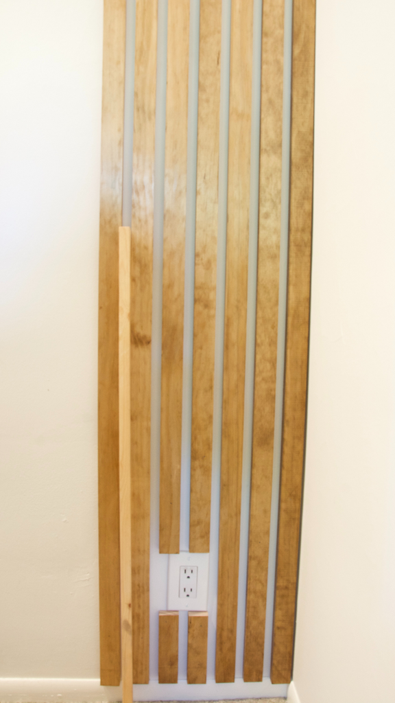 Wood Slat Wall Outlet