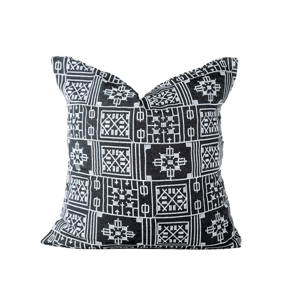 Black and White Geometric Pillow  Lumbar Pillows – The Citizenry