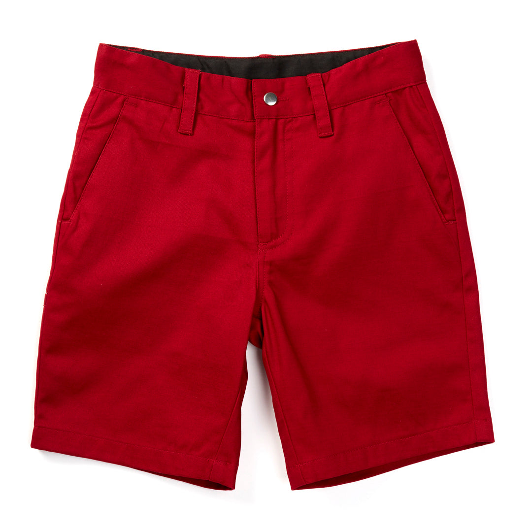 Burgundy Knuckleheads Baby Kids Chino Shorts