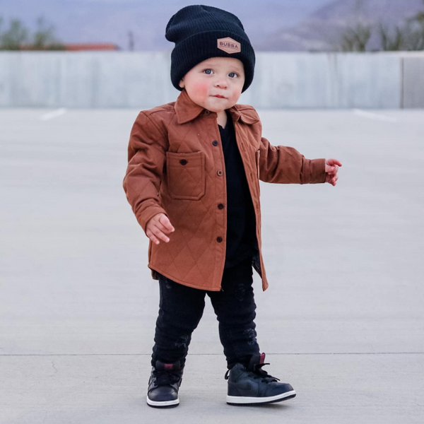 Mechanic Jacket with Patch | Bubba Black / M (12 to 24 Months)